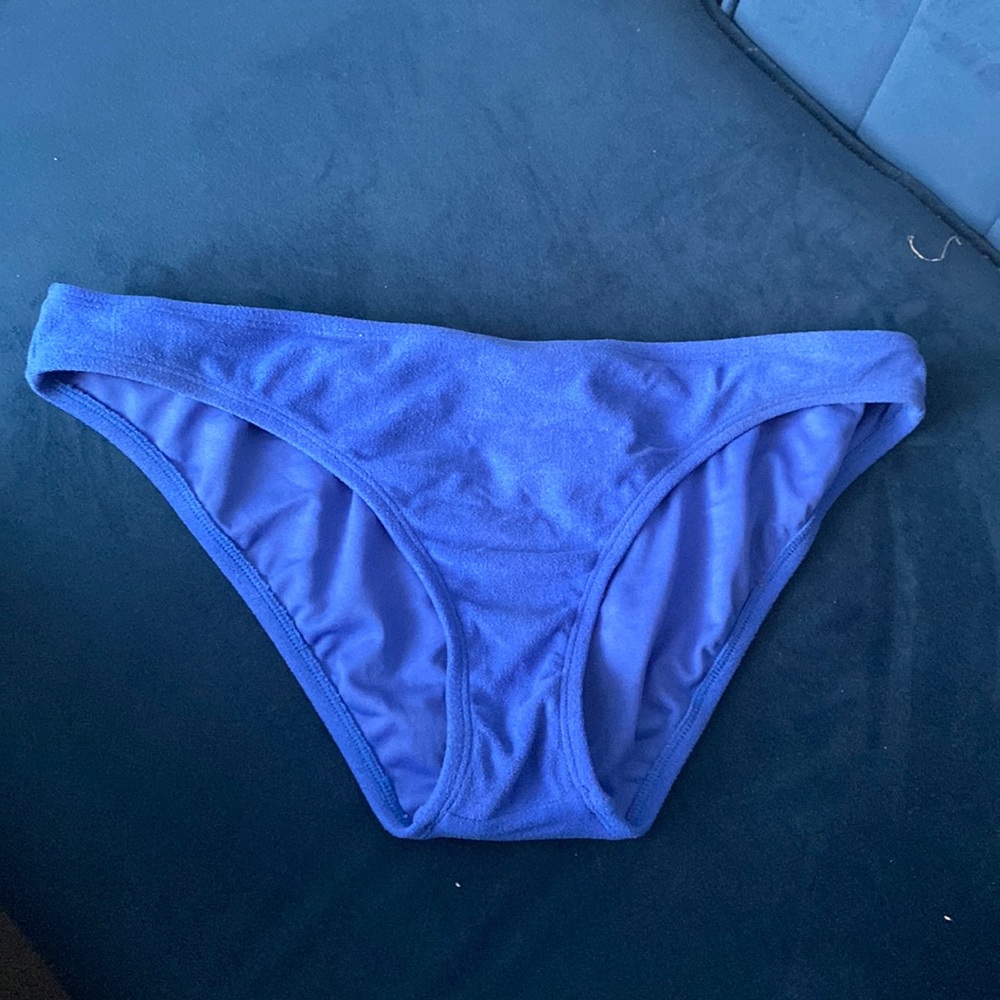 Xhilaration navy blue terry cloth bikini bottoms.